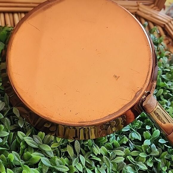 Vintage Mid Century Modern Copper Pan Rosewood Handle - Picture 7 of 12